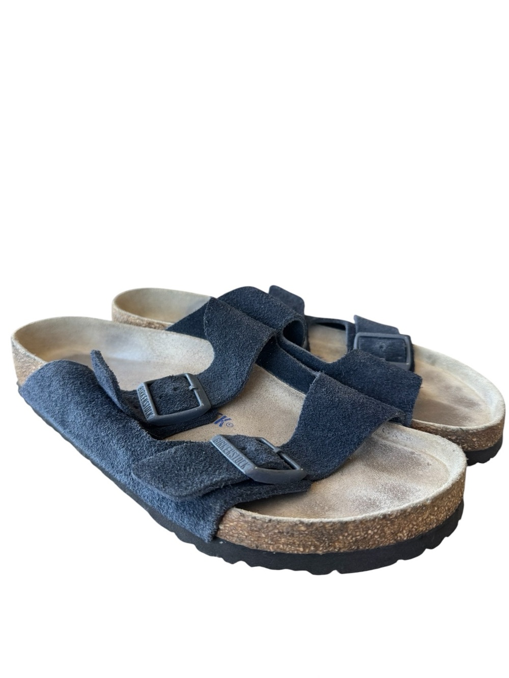 Birkenstock Arizona Black Suede Sandals Size 42 (W11-11.5, M 9-9.5)